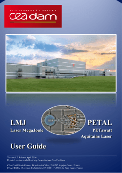 LMJ PETAL User Guide