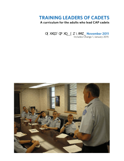 training leaders of cadets
