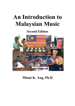 An Introduction to Malaysian Music