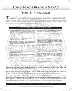Youth Programs Long Beach Branch NAACP