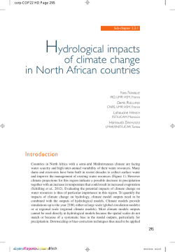 Hydrological impacts of climate change in North African countries