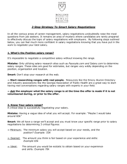 3 Step Strategy To Smart Salary Negotiations