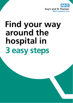 find your way around the hospital in 3 easy steps guide