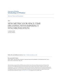 new metrics for space-time decoding with imperfect synchronization