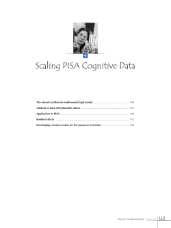 Scaling PISA Cognitive Data