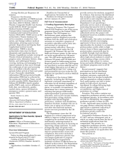 Upward Bound Program