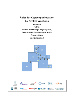 Rules for Capacity Allocation