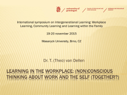 Learning in the workplace: (Non)conscious