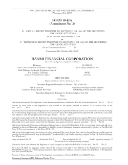 hanmi financial corporation