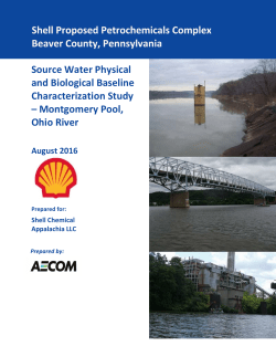 Source Water Baseline Characterization Study Update