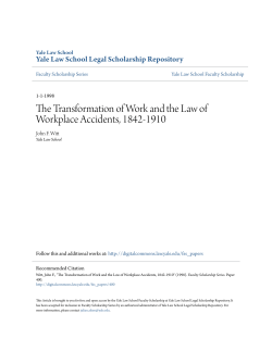 The Transformation of Work and the Law of Workplace Accidents