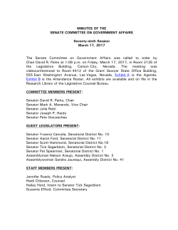Minutes - Nevada Legislature