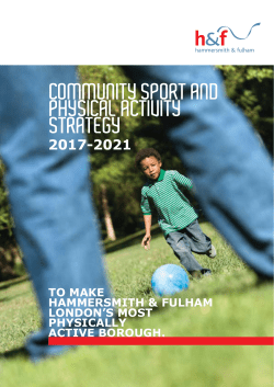community sport and physical activity strategy