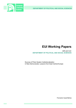 Sources of Party System final - Cadmus, EUI Research Repository