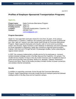 Profiles of Employer-Sponsored Transportation Programs