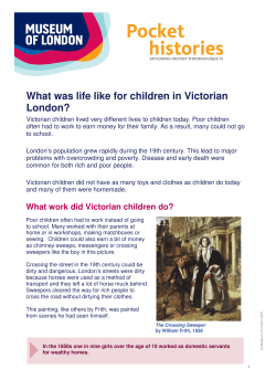 What was life like for children in Victorian London?