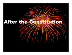 After the Constitution