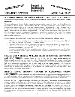 Heads` Letter with Attachments