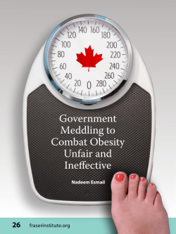 Government meddling to combat obesity unfair and ineffective