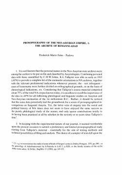 Frederick Mario Fales - Padova 1. It is well known that the personal