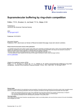 Supramolecular Buffering by Ring&ndash;Chain Competition