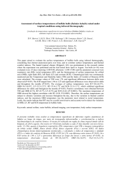 Assessment of surface temperatures of buffalo