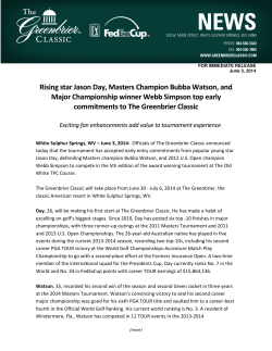 Rising star Jason Day, Masters Champion Bubba Watson, and