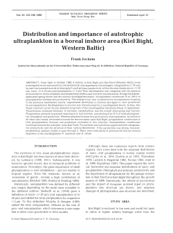 Distribution and importance of autotrophic ultraplankton in a boreal