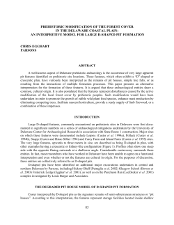 PREHISTORIC MODIFICATION OF THE FOREST COVER IN THE