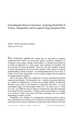 Extending the History Curriculum: Exploring World War II Victors