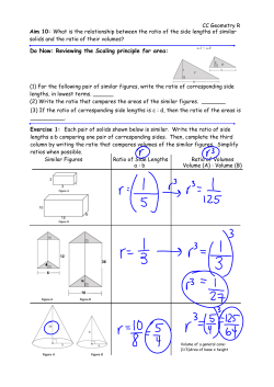 Do Now: Reviewing the Scaling principle for area: