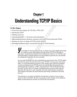 Understanding TCP/IP Basics
