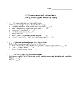 Macro 4 Problem Set