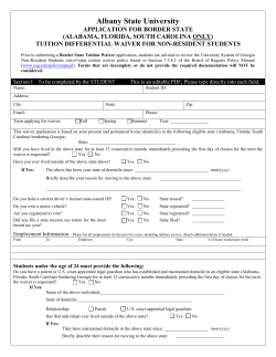 Border State Tuition Waiver