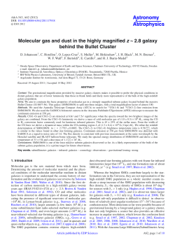 Molecular gas and dust in the highly magnified z