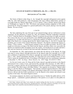 The Estate of Martin Luther King, Jr., Inc.