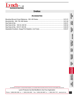 Accessories - Lynch Fluid Controls