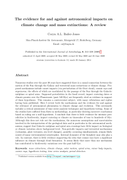 Bailer-Jones 2009 (review article) - Max-Planck