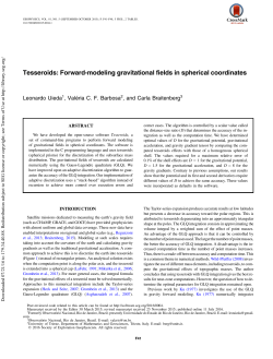 Tesseroids: Forward-modeling gravitational fields