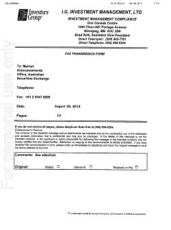 For personal use only