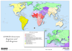 UNHCR Structure, Regions and Sub-Regions