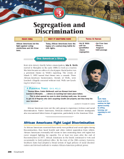 Segregation and Discrimination
