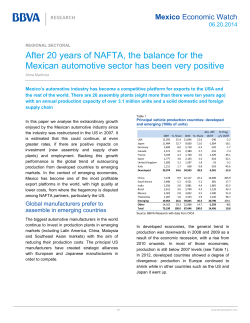 After 20 years of NAFTA, the balance for the Mexican automotive