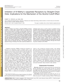 Inhibition of N-Methyl-D-aspartate Receptors by Straight