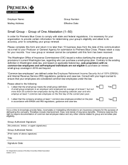 Group of One Attestation