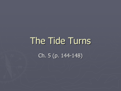 The Tide Turns - WordPress.com