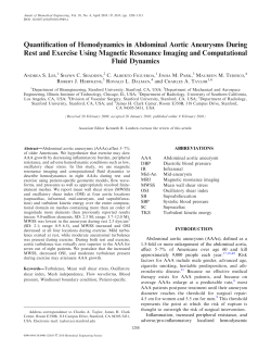 Quantification of Hemodynamics in Abdominal Aortic