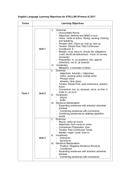 P4 Stellar Learning Objectives