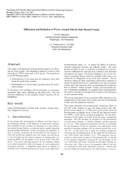Diffraction and Radiation of Waves Around Side-by