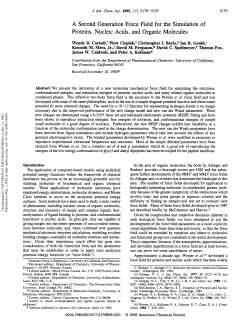 A Second Generation Force Field for the Simulation of Proteins